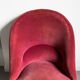 Fauteuil crapaud velours de soie