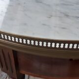 Louis XVI style coffee table with marble