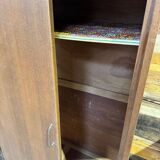 Vintage oak wardrobe - Sliding doors - 1950s