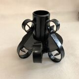 Hand candle holder handmade wrought wrought iron twisted