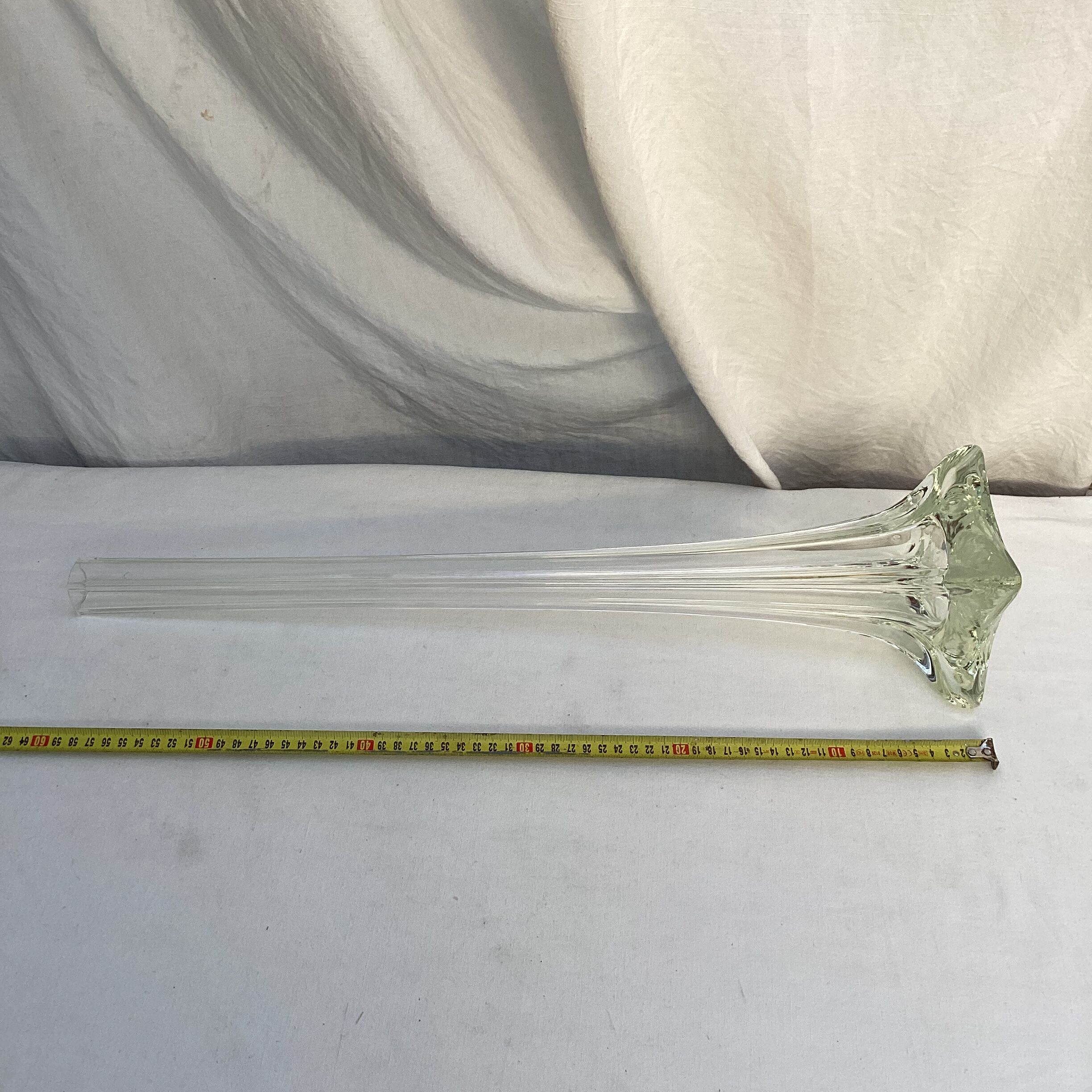 Vintage blown glass soliflore vase dimensions