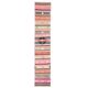 Vintage Turkish Hand-Knotted Wool Cotton Pink Runner Rug 72x398