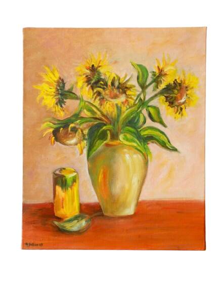 nature morte bouquet de tournesols