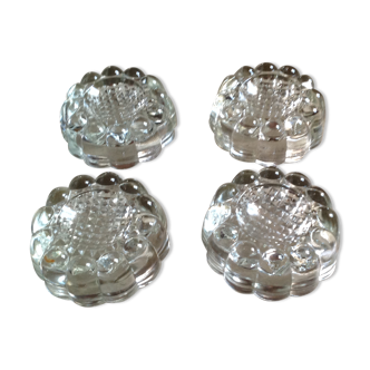 Lot of 4 empty glass pockets
