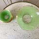 Set of 8 small bowls and a green granita bowl 60s-70s