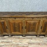 Renaissance style walnut sideboard circa 1950