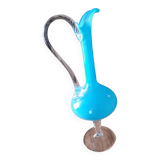 Carafe en verre de Murano Bleu Clair