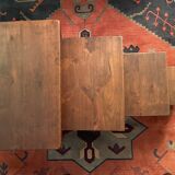 Solid wood nesting tables