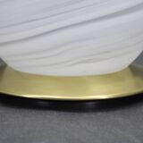 Lampe de table globe en verre, Italie années 1980