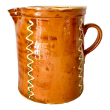 Provencal pitcher in glazed terracotta
