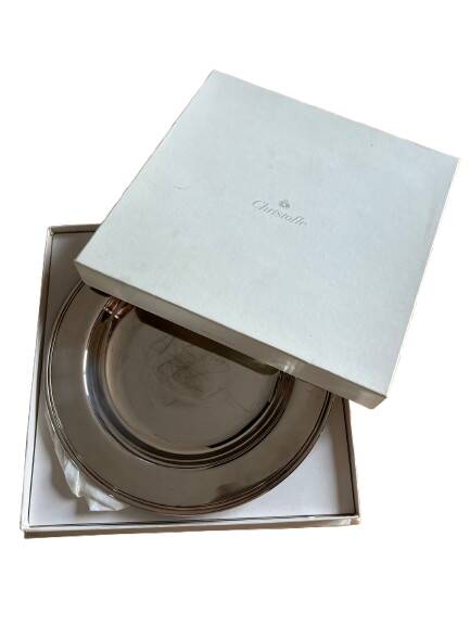 Small silver-plated plate from the Christofle brand