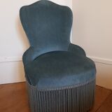 Velvet toad armchair