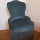 Velvet toad armchair