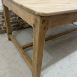 Light oak farmhouse table
