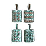 Set of 4 ceramic cups Picault, Vallauris