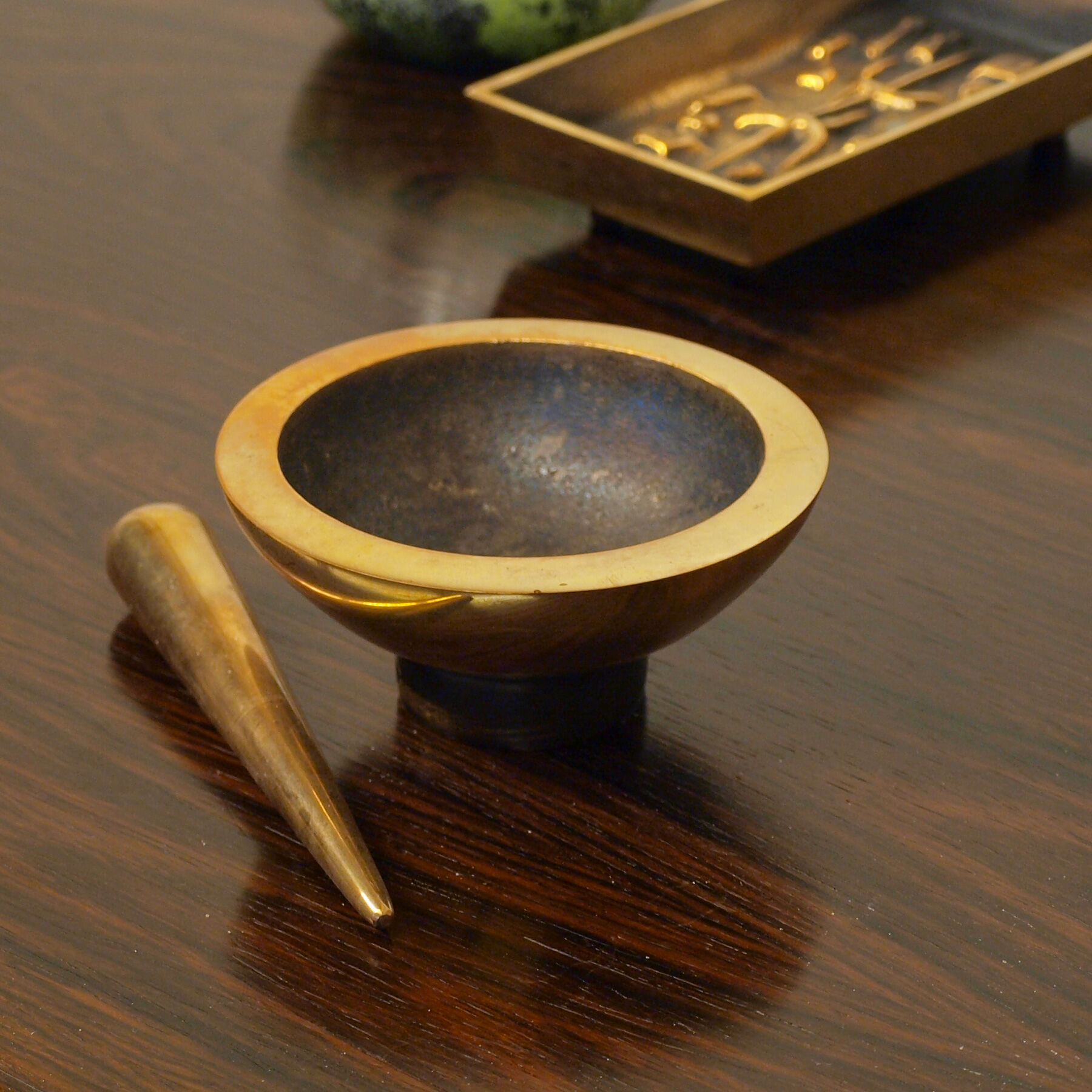 Jacques Lauterbach's bronze pestle ashtray, 1960s