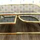 Table basse plateaux articulés vintage