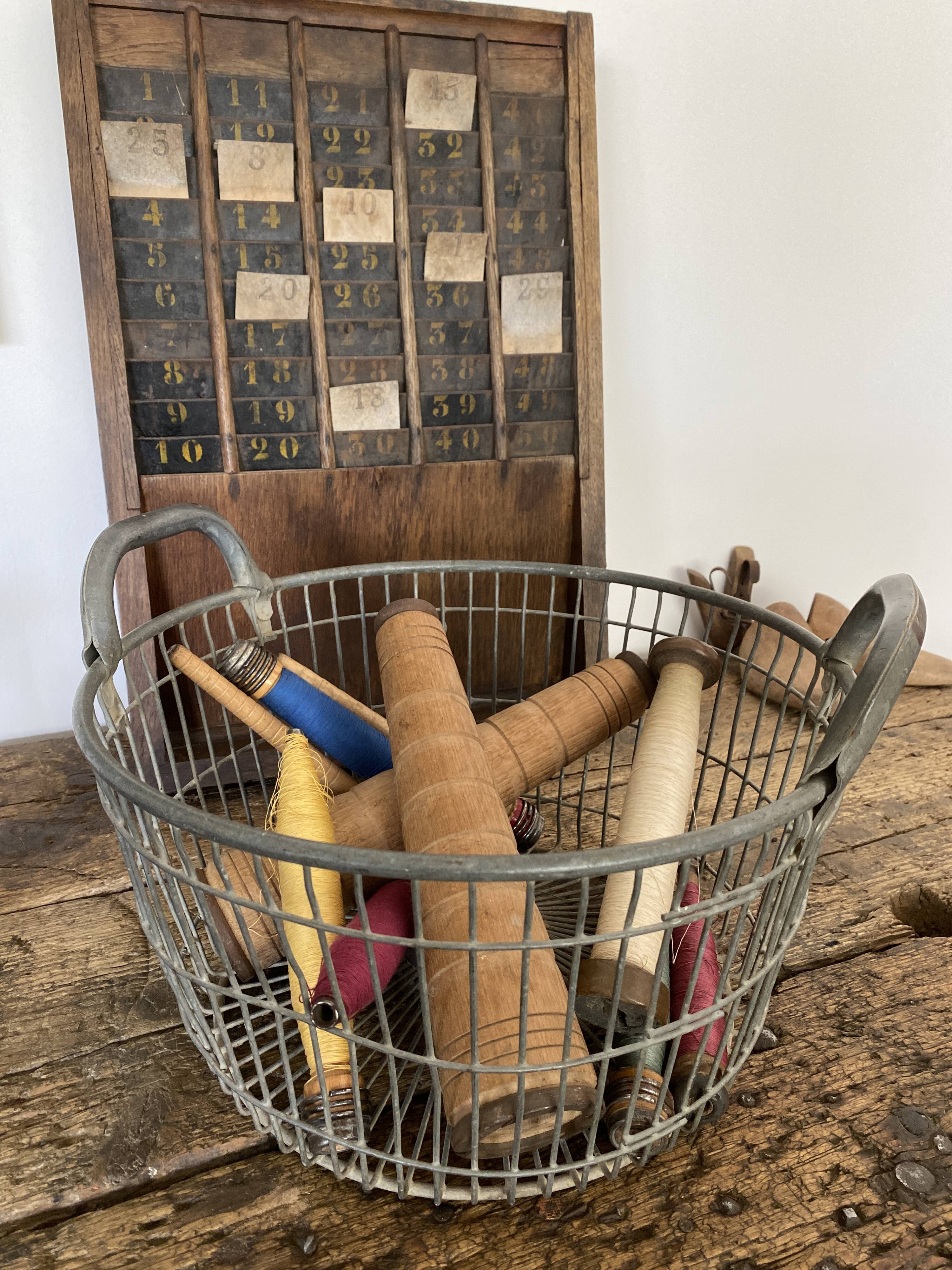 Metal industrial basket