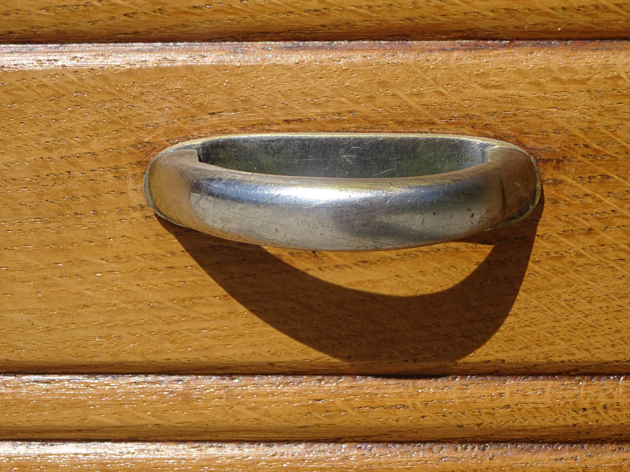 Art Deco bedside table in oak, restored