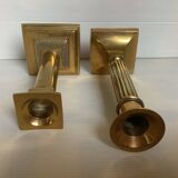 Pair of brass candlesticks