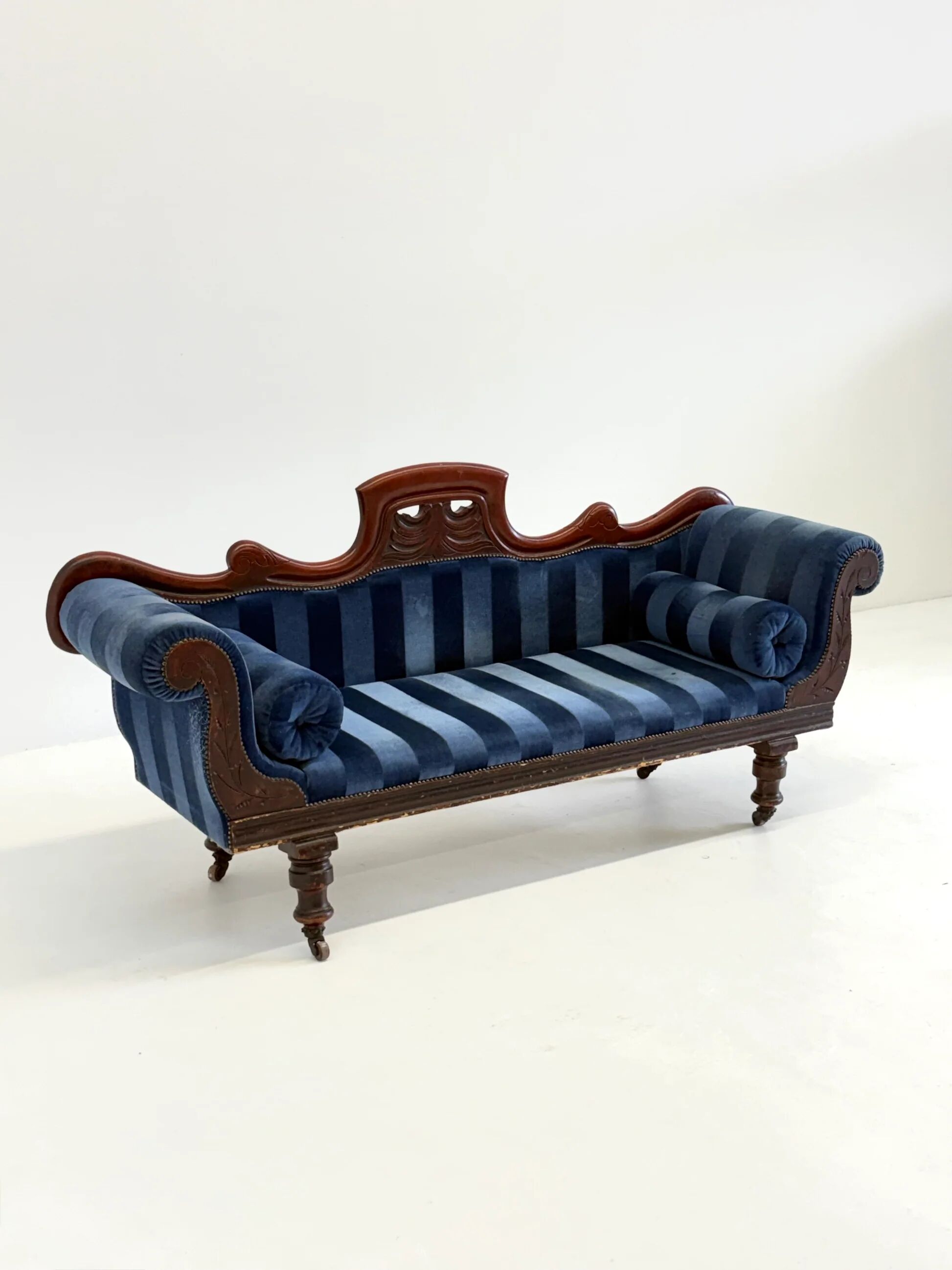 Antique Victorian chaise longue / méridienne