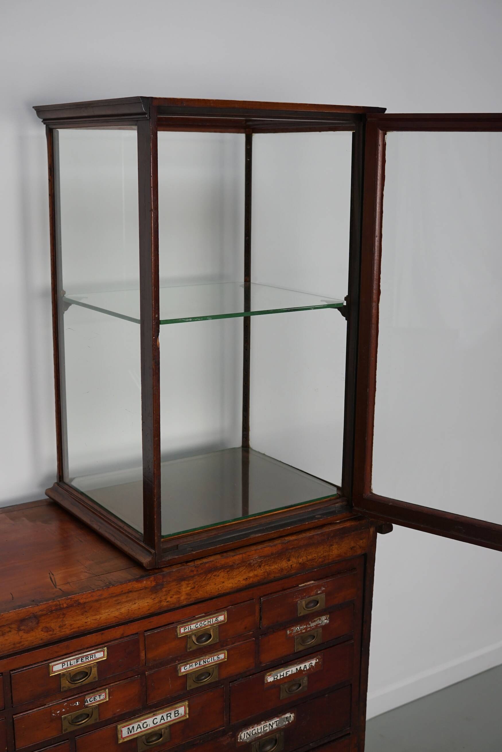 19th Century English Victorian Apothecary Shop Counter