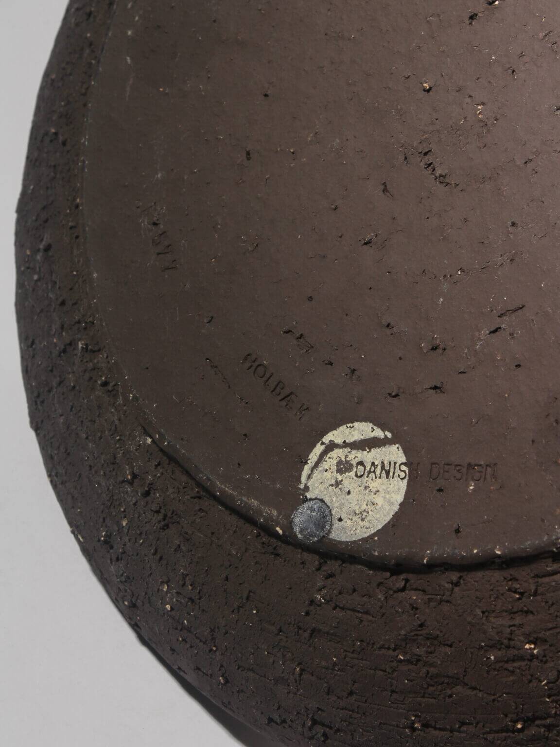 Holbæk Orange Glaze Stoneware Bowl, 1960s, Denmark