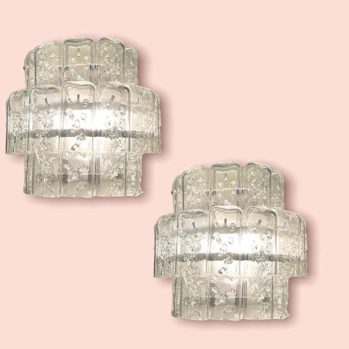 Italian Murano Glass Sconces by Toni Zuccheri, Set of 2