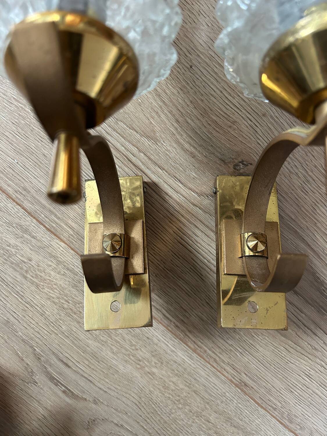 Pair of 50's 60's wall lights