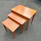 Scandinavian nesting tables: Quality Function Form. Vintage 60s.