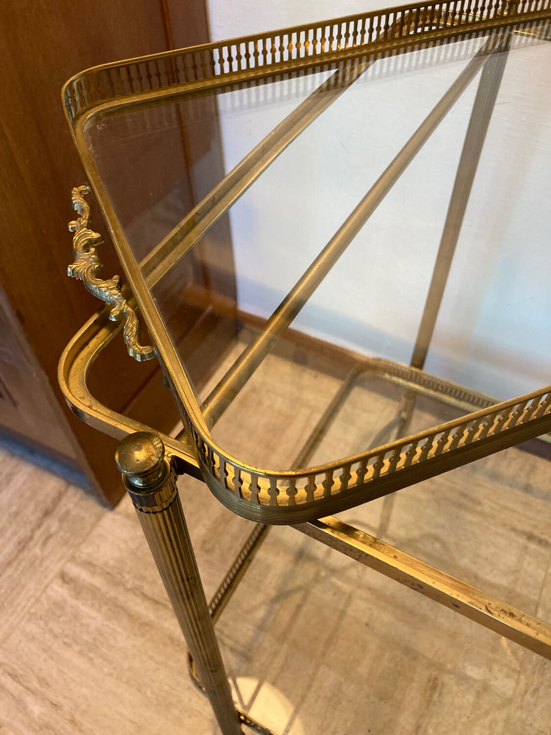 Neoclassical bar cart from the 1950s