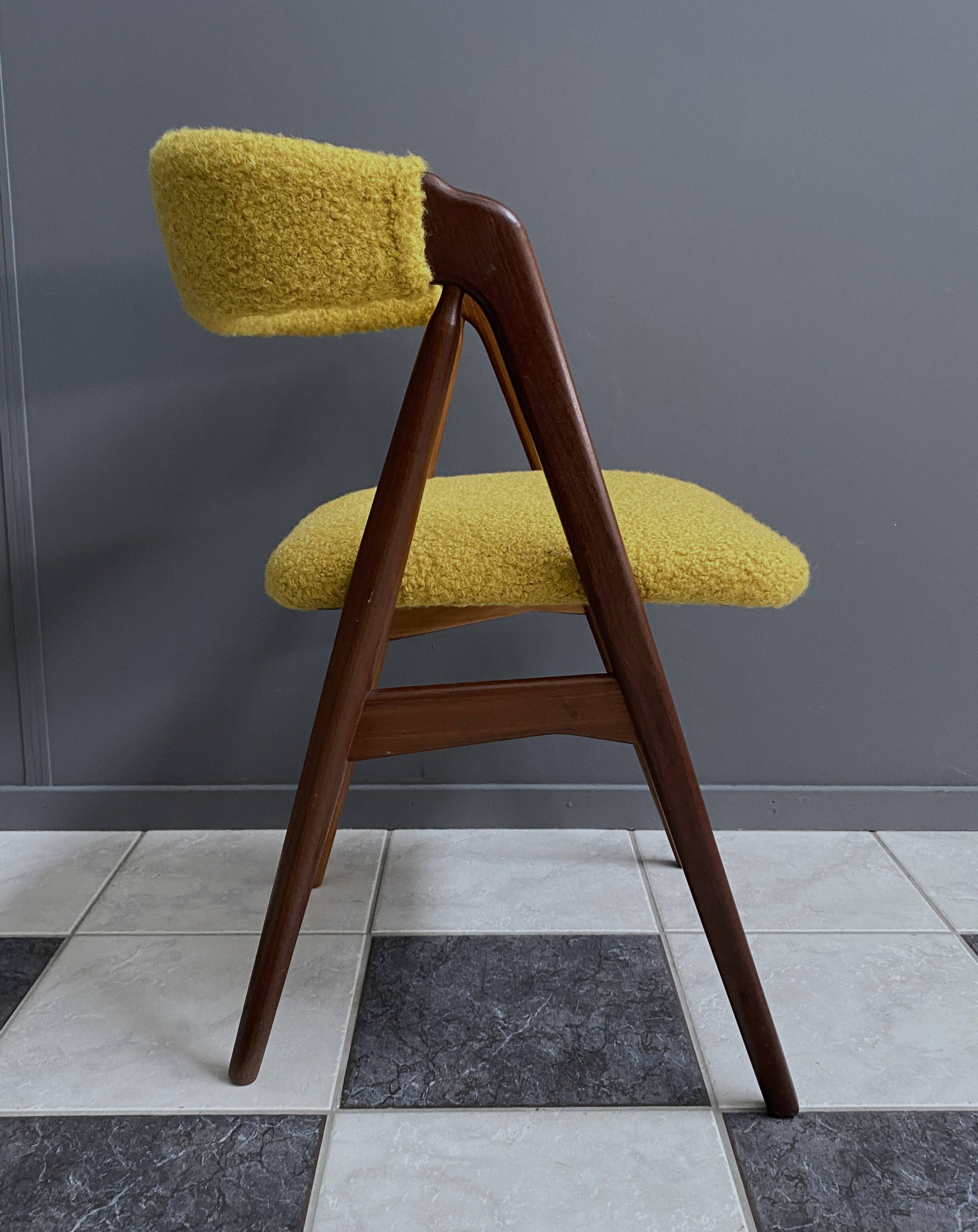 Thomas Harlev chair model 205 for Farstrup in yellow Boucle