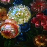 Painting "with a vase of flowers"