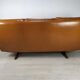 Scandinavian fawn leather sofa