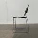 Set of minimalist postmodern stackable chairs, 1980s.