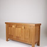 Solid elm sideboard House Regain 1970s