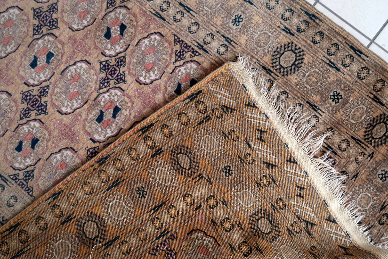 Handmade vintage Afghan Baluch rug 126cm x 199cm 1960s - 1C1172