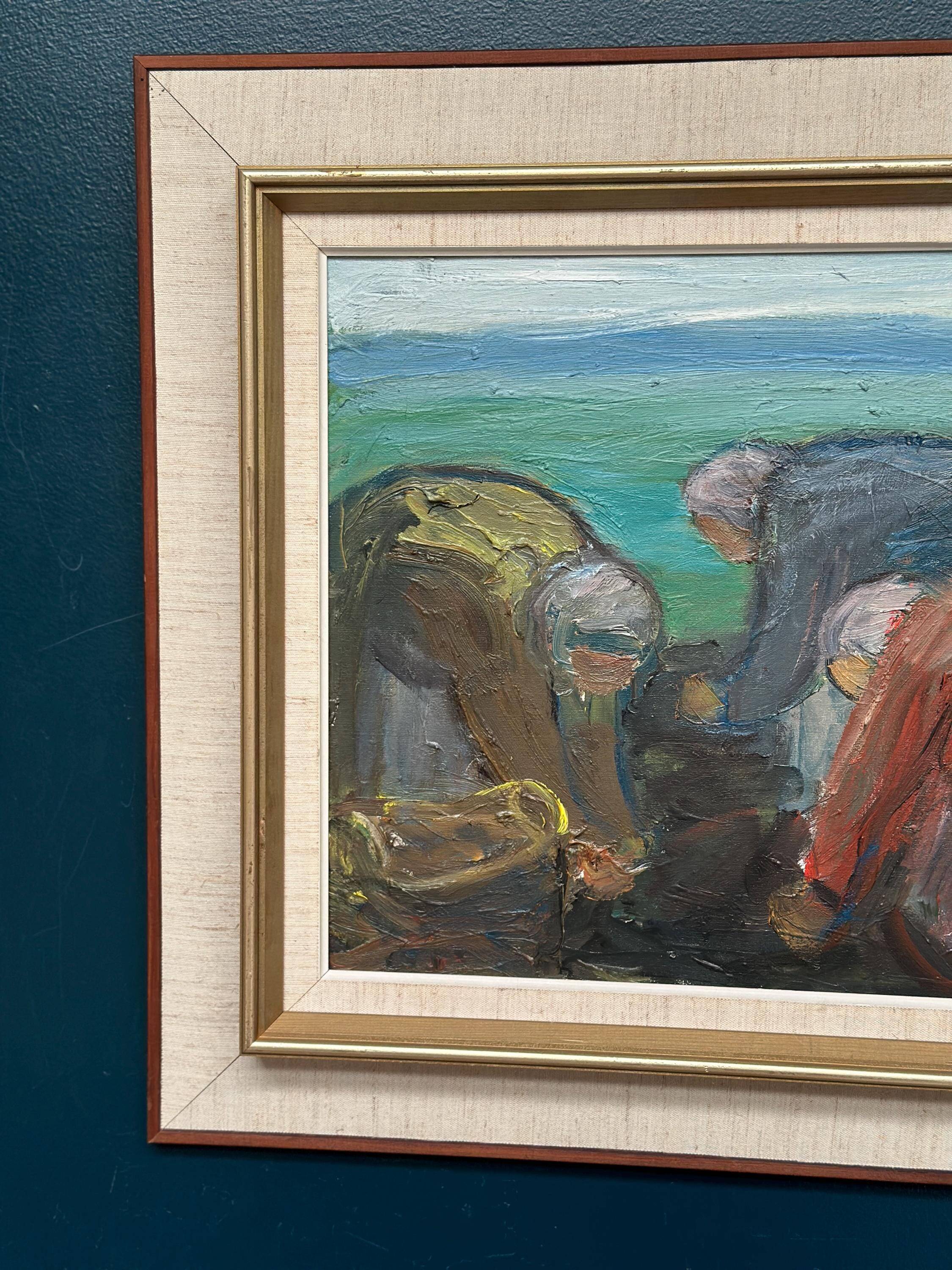 Huile sur toile originale – “Potatisptortning” par Einar Emland