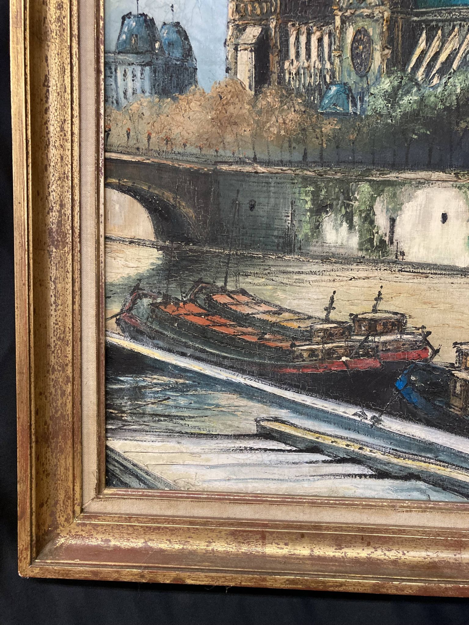 French School, 20th century, Notre-Dame-de-Paris, oil on canvas