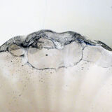 Pair of marble fan vases