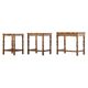 Vintage 1970s set of 3 Nesting / Stacking Oak Tables, style of Henning Kjær