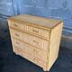 Chest of drawers in braided rattan with 5 drawers