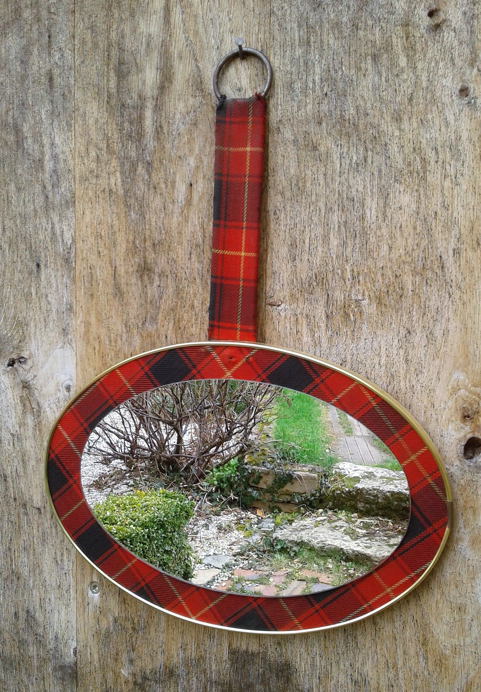 Vintage oval mirror 35x24cm