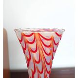 Vase Opaline Vintage de Style Murano