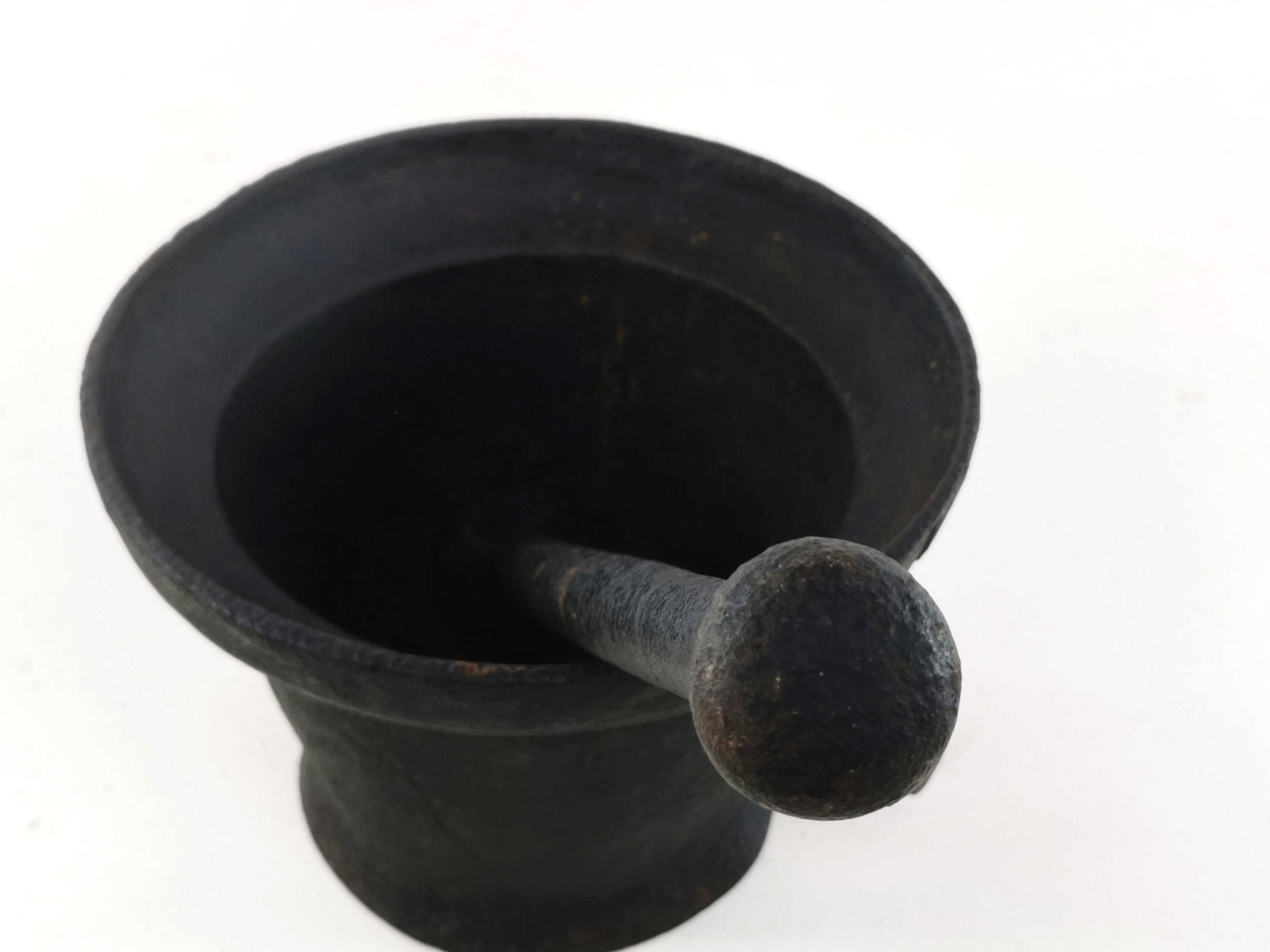 Antique 19th century cast iron pestle and mortar