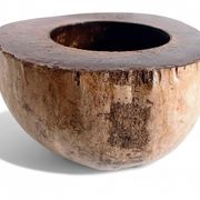 Centre de table Wabi Sabi moderne organique Coco de Mer, sculpté à la main, 19e siècle.