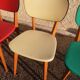 Lot de trois chaises vintages années 1950