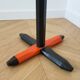Vintage coat rack DLG Pierre Sala orange and black.