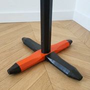 Vintage coat rack DLG Pierre Sala orange and black.