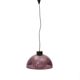 Suspended chandelier in violet methacrylate and glass, 1950s